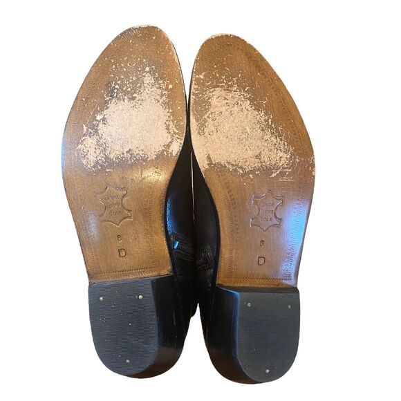 David Taylor Black Ankle Boots Beatles-Style Men's 8D Leather Zip 74076 - Picture 9 of 13